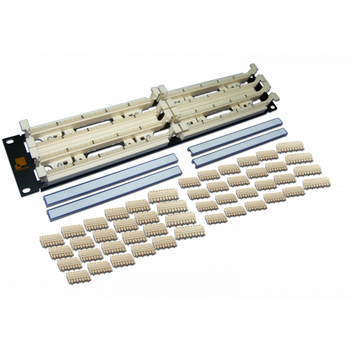 200-парный 110 кросс LANMASTER 19" 2U, блоки в комплекте